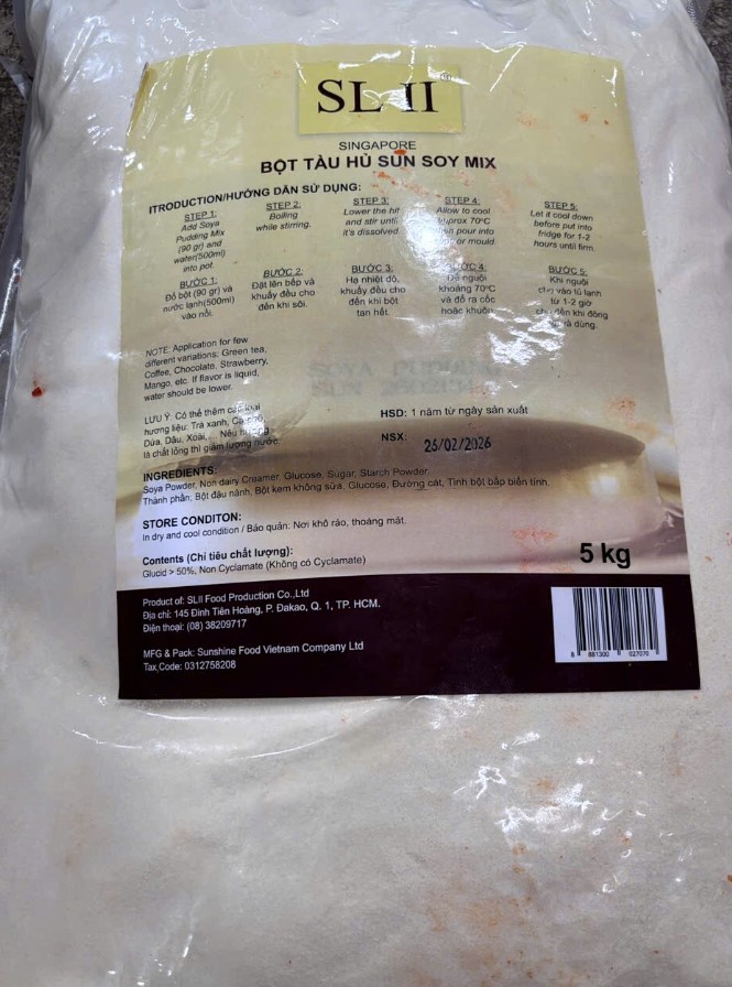 Bột tàu hũ Sun Soy 5kg